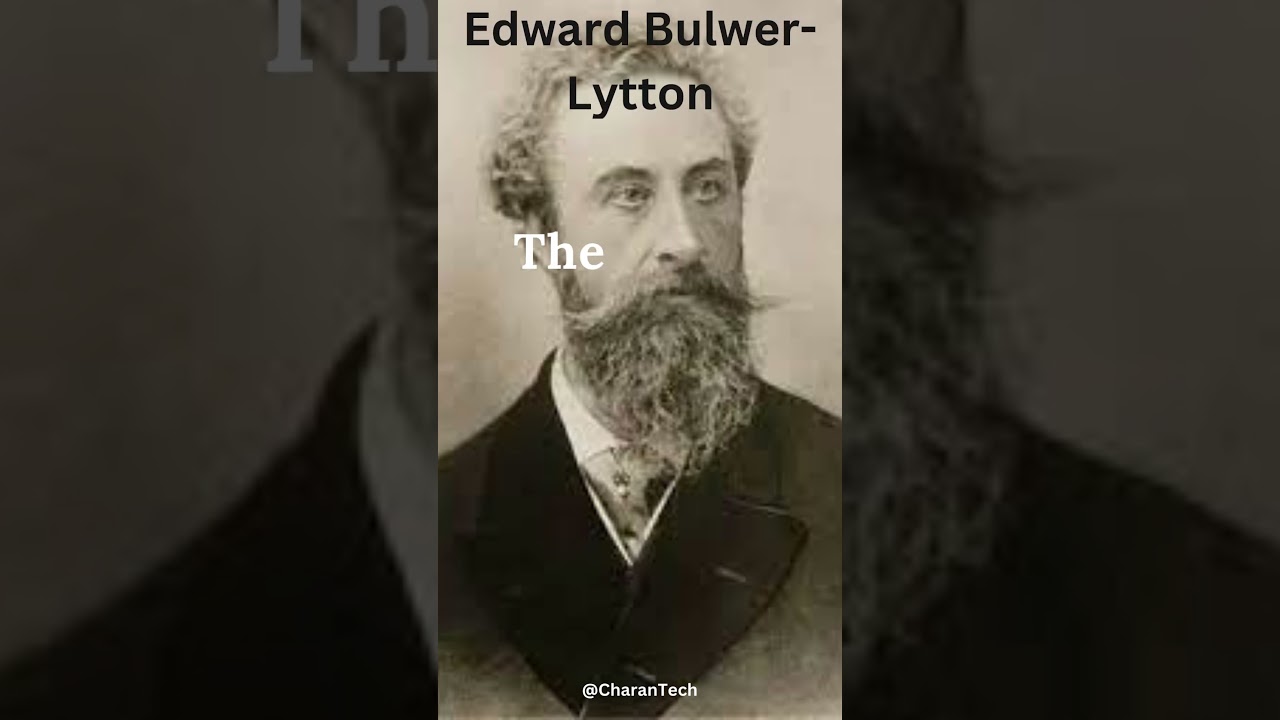 frases celebres de edward george bulwer lytton 8963